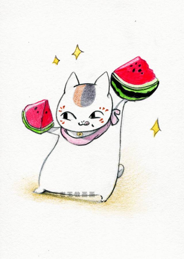 夏目友人帐猫咪老师简笔画,简笔画猫老师的画法