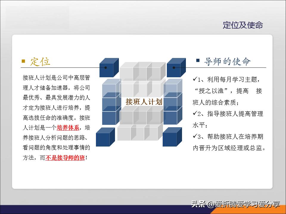 「职业规划」企业人才发展,接班人体系尤为重要(附带PPT)
