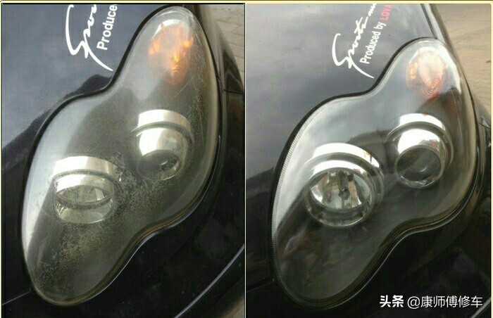 车子灯罩发黄怎么恢复变白,大灯罩发黄清洗还是直接更换灯罩