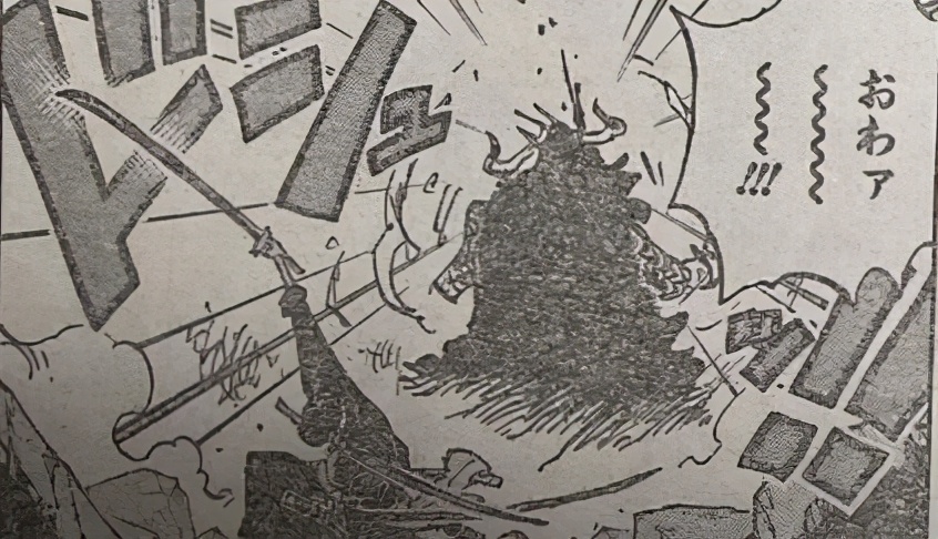 索隆用御田的刀大战凯多,海贼王1010漫画索隆招式