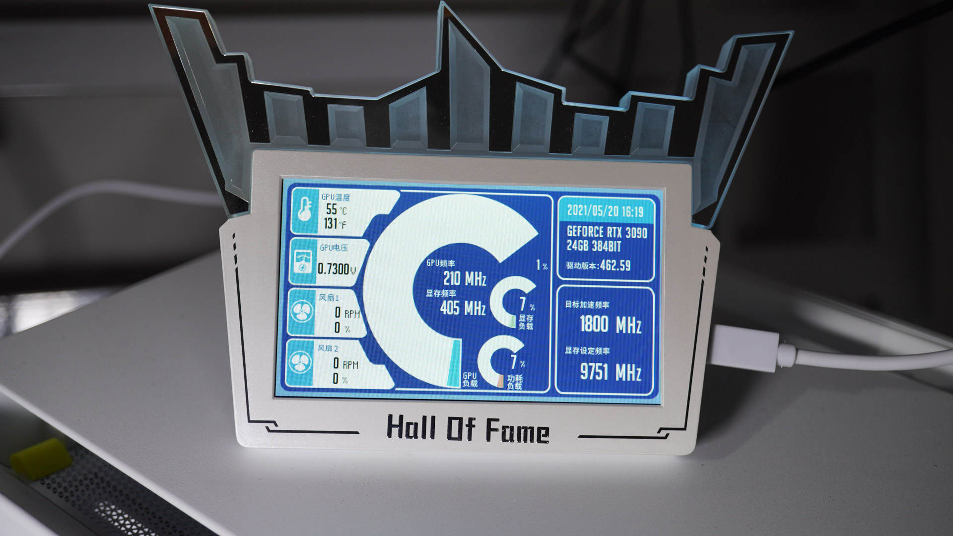 4K光追王炸！影驰3090HOFEX名人堂限量版显卡