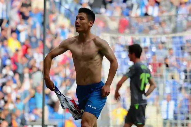 西甲西班牙人武磊直播视频,武磊梅开二度庆祝视频