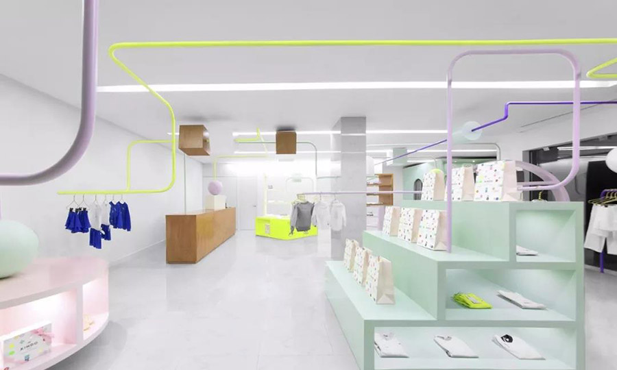 小众风格童装店零售设计,童装风格店铺设计