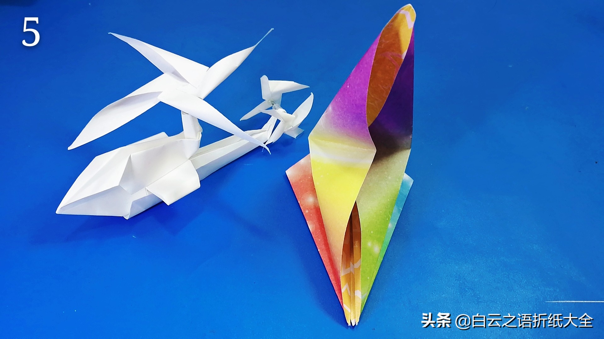 折纸纸杯直升飞机简单折法,折纸手工直升机简单慢教程