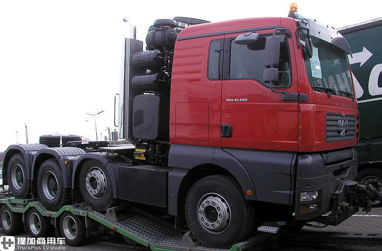 德国曼660马力牵引车lng,德国曼牵引车660马力试驾