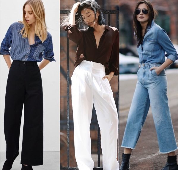 今年最火的流行裤子高腰阔腿裤,2020年流行阔腿裤还是窄腿裤