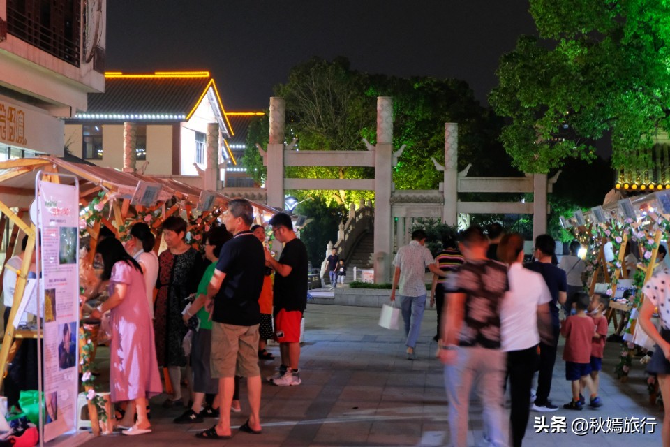 常熟塔路夜景,常熟方塔夜巷夜景