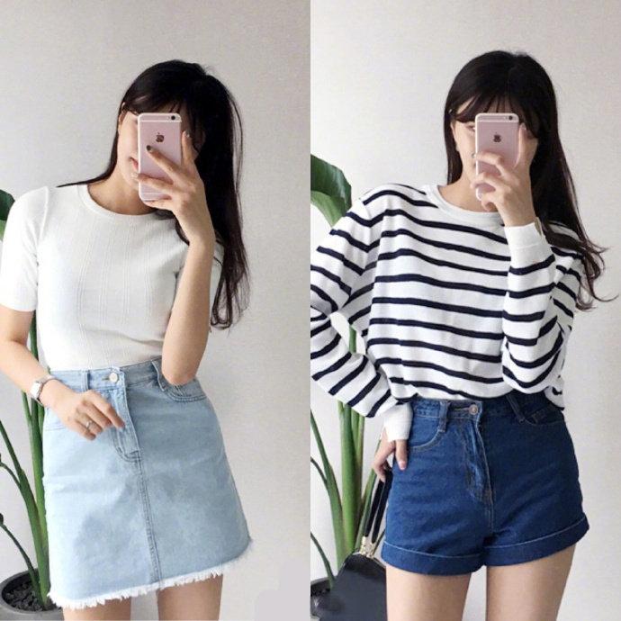夏天的穿搭短裤推荐,夏季整套搭配短裤修身