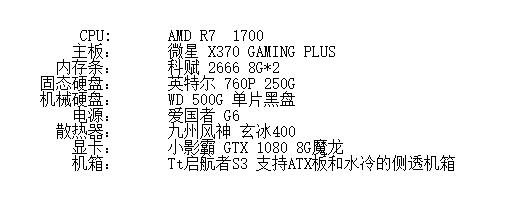 上万的电脑主机配置推荐,电脑主机配置推荐7000左右