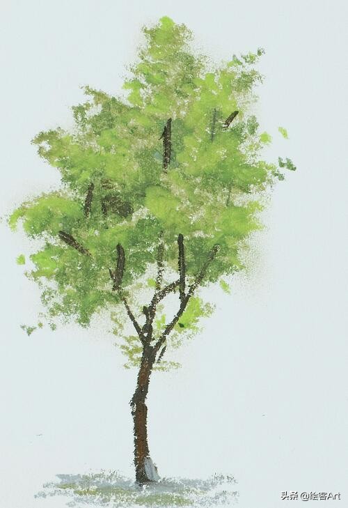 儿童油画棒初学者入门作品,儿童油画棒初学者入门简单出效果