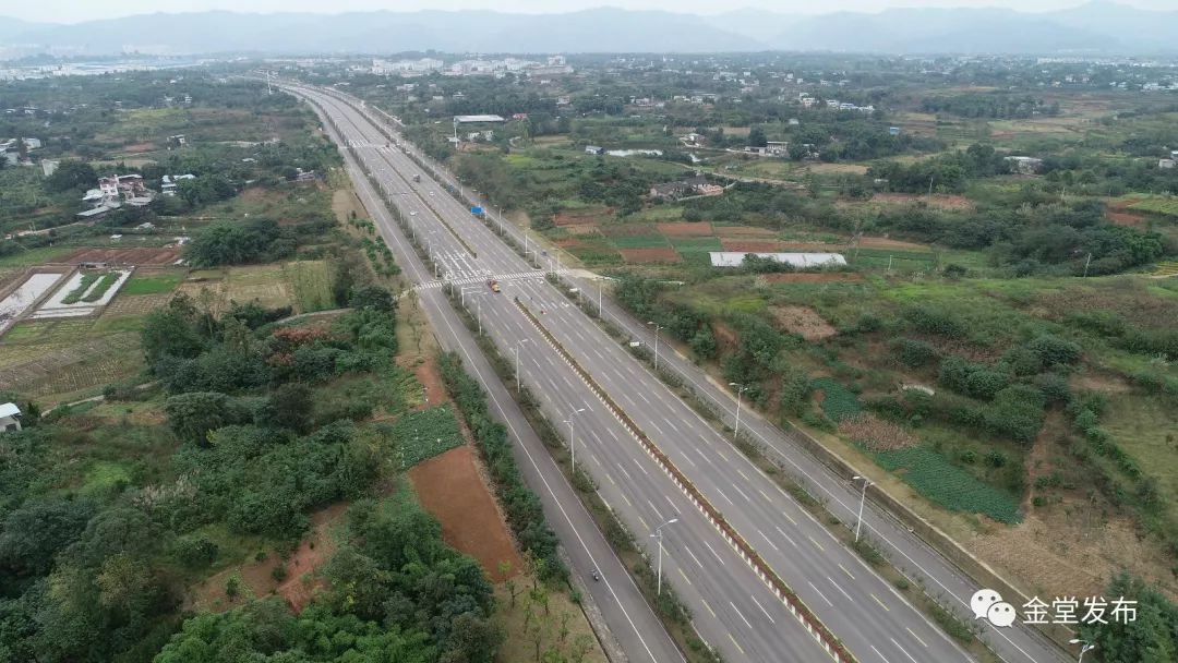 哇！比成都一环路还长6公里！金堂县城外环线全线通车