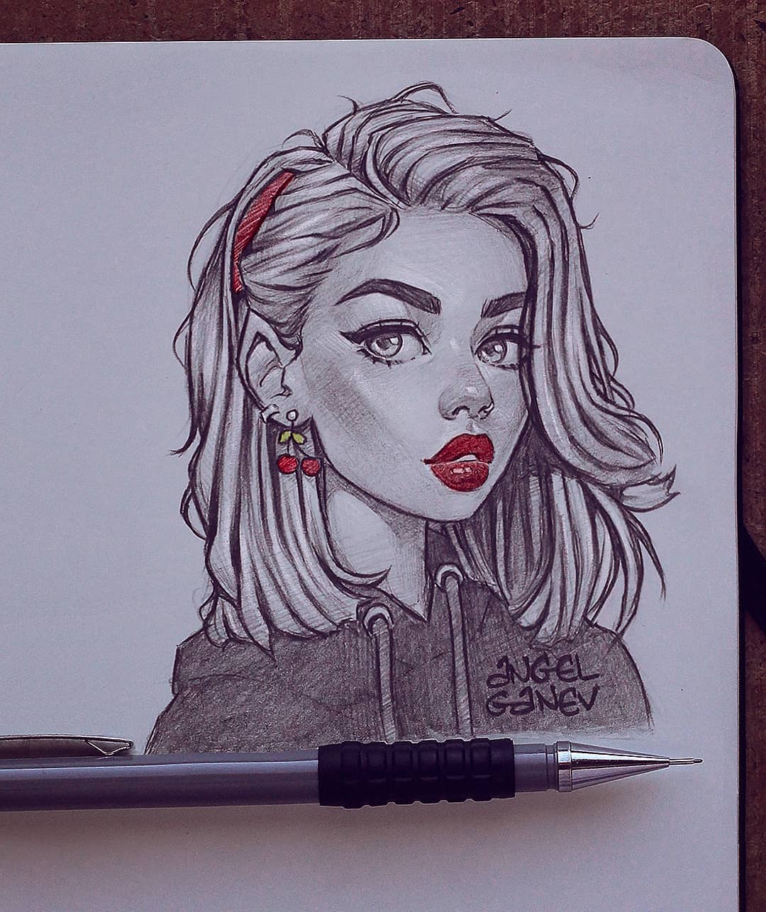 自动铅笔画人物,自动铅笔手绘人物