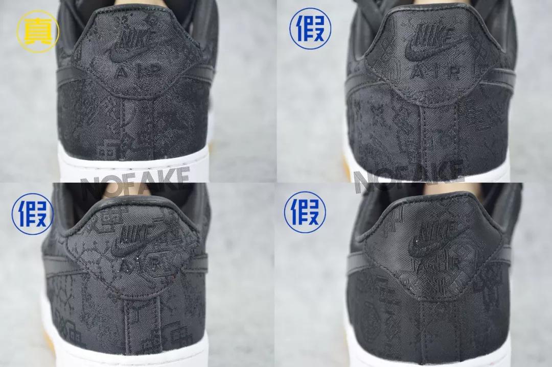 offwhitexnikeairforce1真假对比,如何鉴别nikeairforce1low白黑