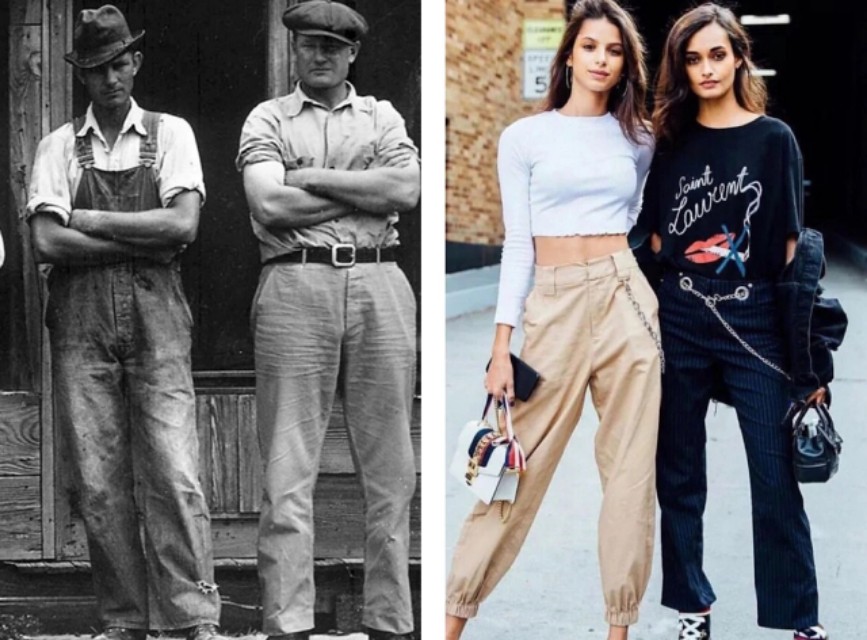 微胖怎么穿上衣配工装裤,160120斤微胖女生穿搭工装裤卫衣