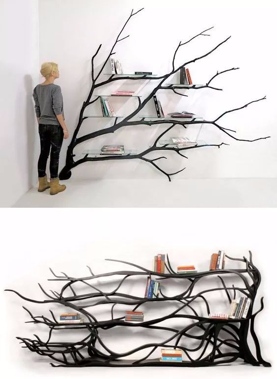 自制墙体书架简单又好用,家用书架设计简易