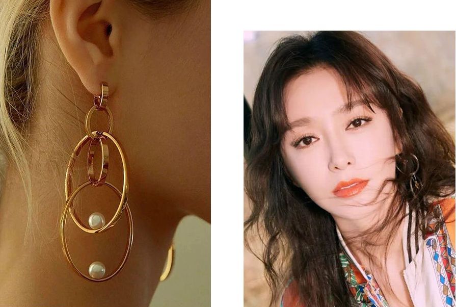 不用打孔的好看耳环,圆圈耳环ins冷淡风高级感