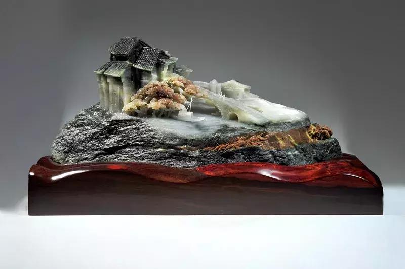 独山玉五颜六色,独山玉石作品欣赏