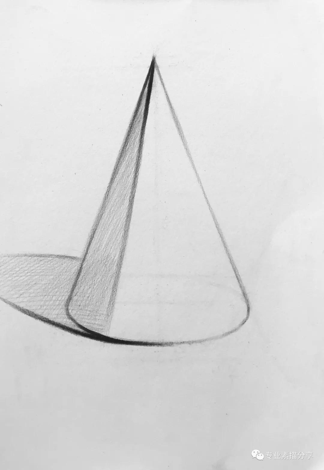 圆锥石膏几何体,临摹石膏几何体圆锥