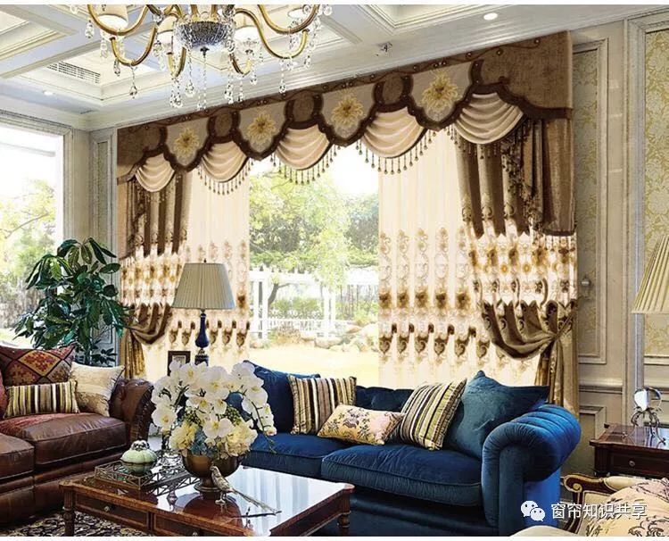 窗帘连体水波帘头制作视频,欧式风格窗帘平板水波帘头