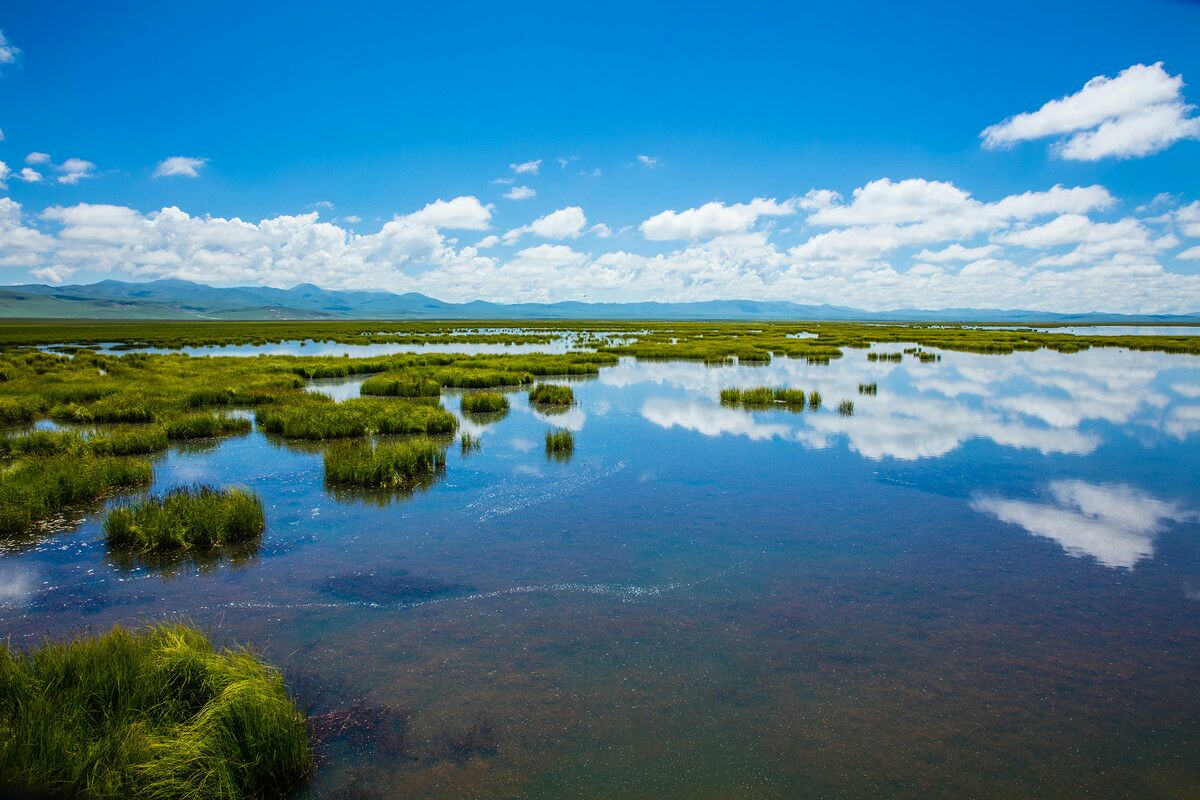 暂离城市的喧嚣，来拥抱若尔盖大草原，湖在天上，天在湖中