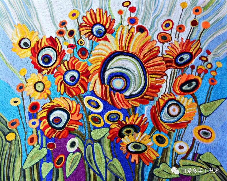 毛线还剩一点点能做什么,幼儿园手工毛线创意画立体画