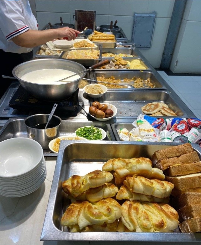 员工自助早餐,公司食堂低脂早餐推荐