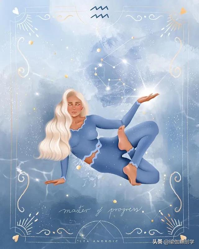 ins瑜伽漫画图片,瑜伽小人唯美漫画