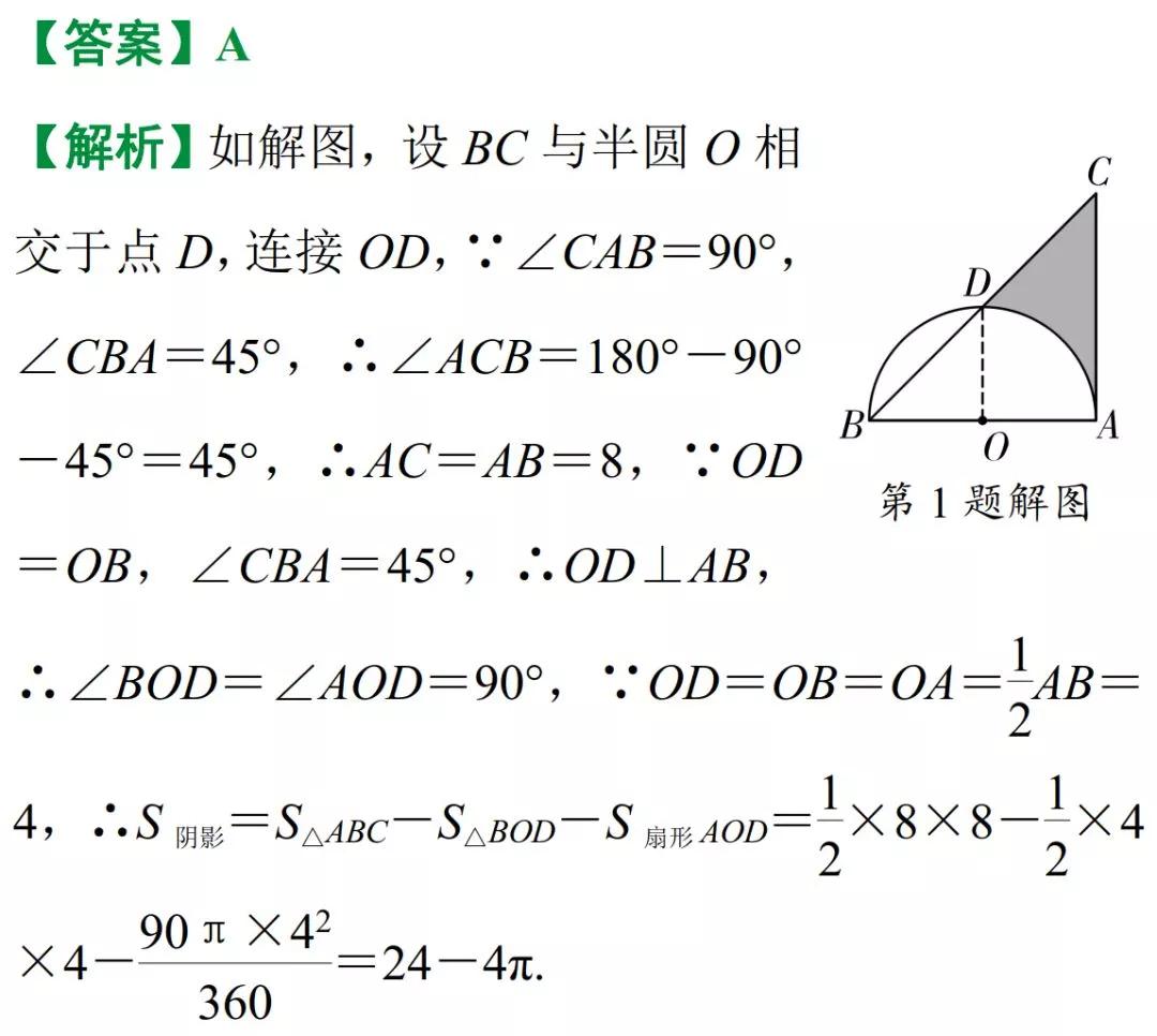 小学几何题阴影面积100道,初中数学几何阴影面积的三种解法