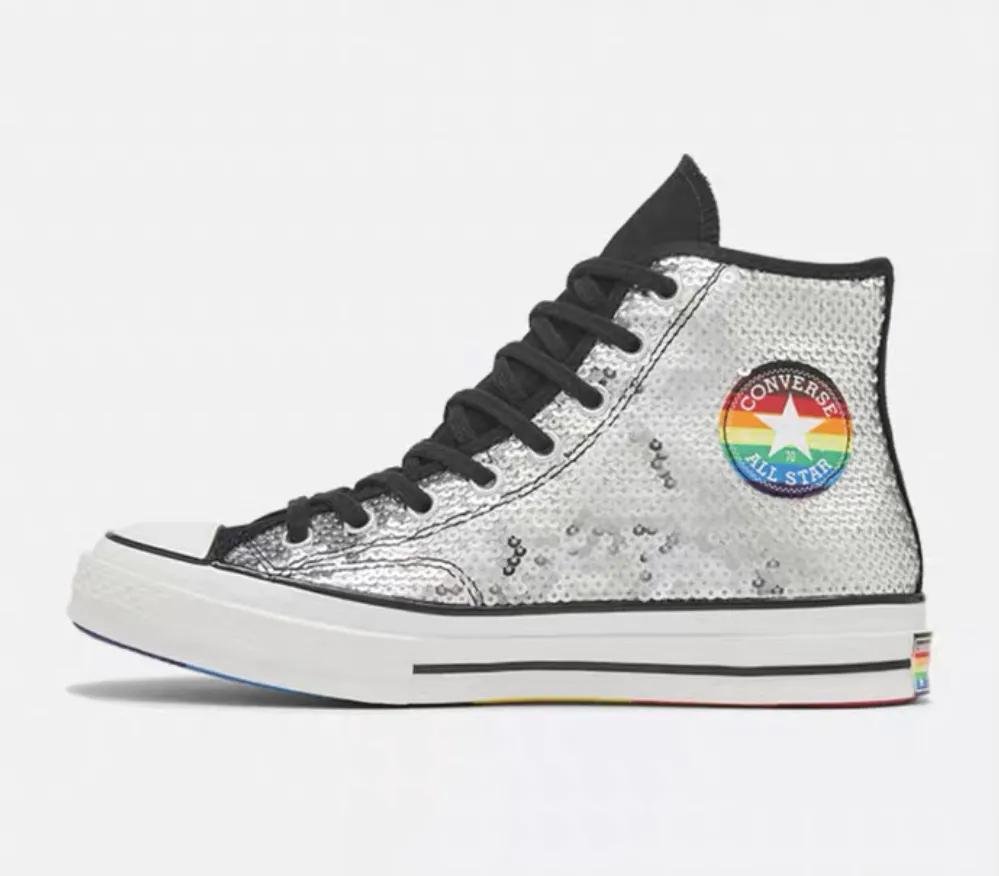 匡威chuck70彩虹,匡威十周年彩虹限定