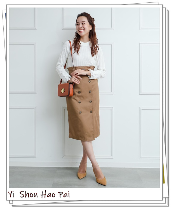 风衣半身裙中长款秋冬穿搭,风衣半裙同系列