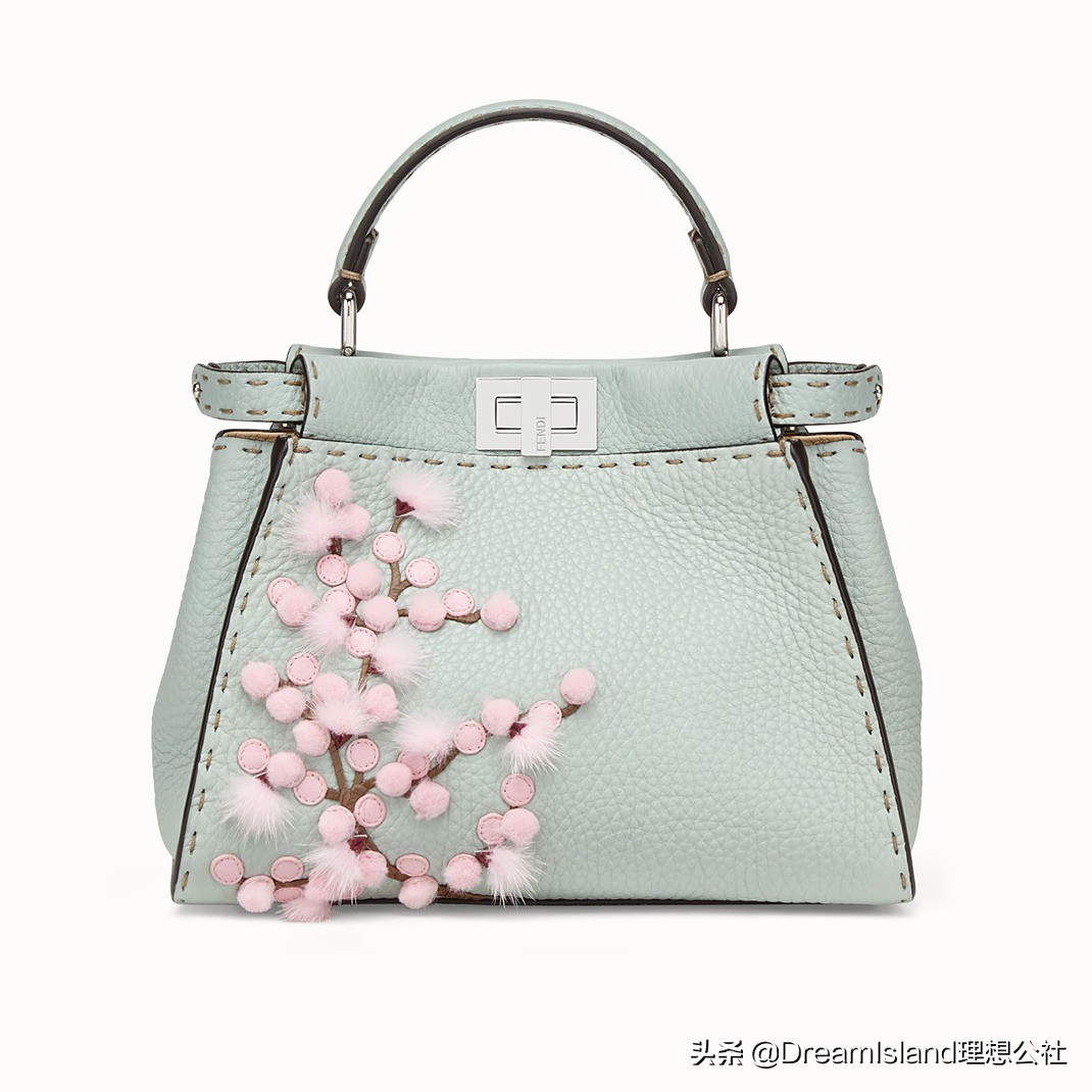 fendi紫色麂皮手袋,fendi新包