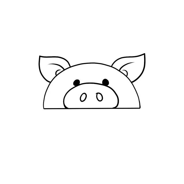 半圆动物简笔画,简笔画半圆动物可爱简单