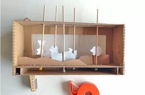 3-6岁儿童益智手工玩具鞋盒,幼儿园鞋盒里的动物世界手工作品