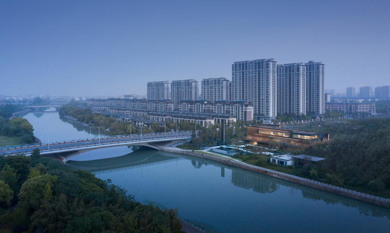 美的禹洲大河实景,扬州美的禹洲大河艺术馆