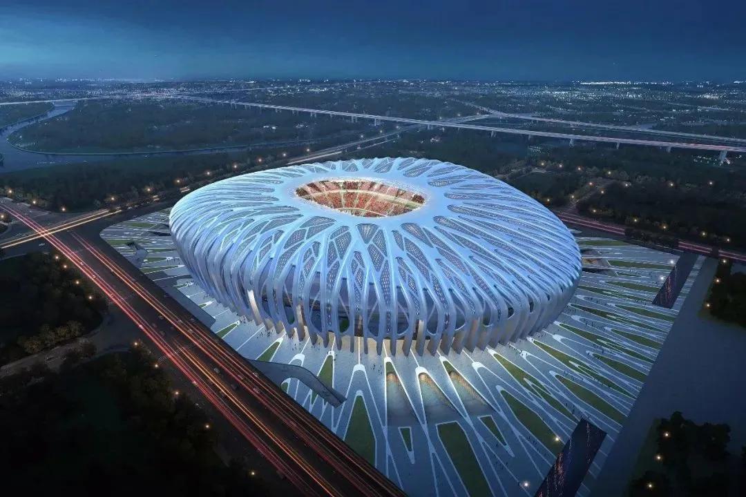 恒大新足球场震撼曝光,恒大足球场更换图