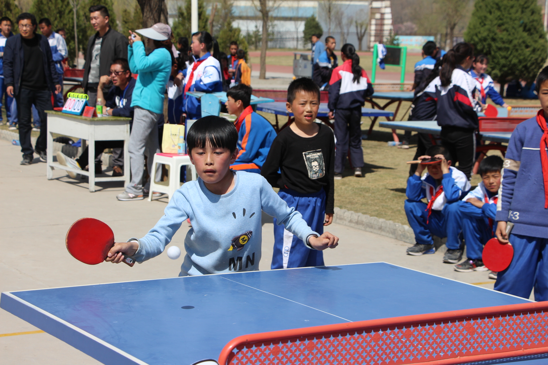 和政县举办中小学生乒乓球、一分钟跳绳比赛