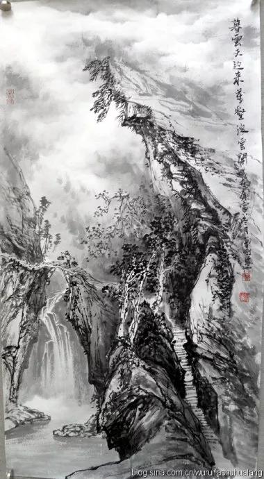曾刚国画山水技法4,曾刚雪景国画山水画图片