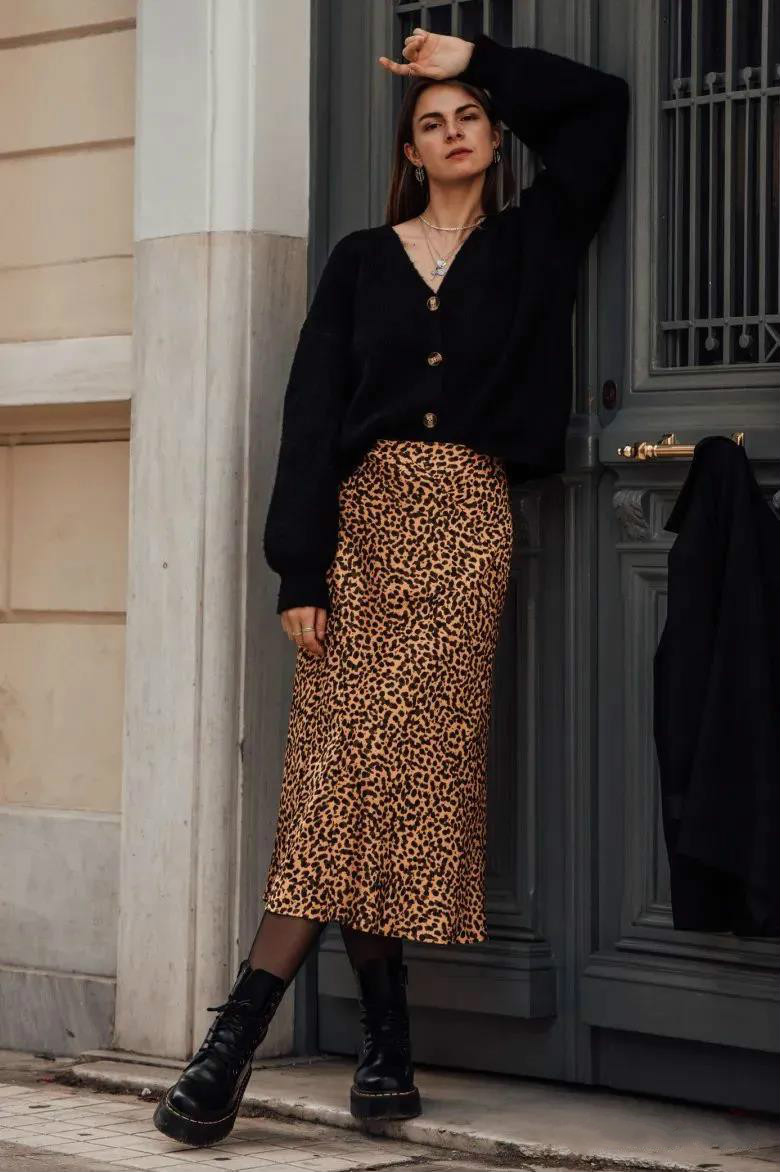 秋冬马丁靴显高显瘦穿搭技巧,短腿粗腿穿马丁靴