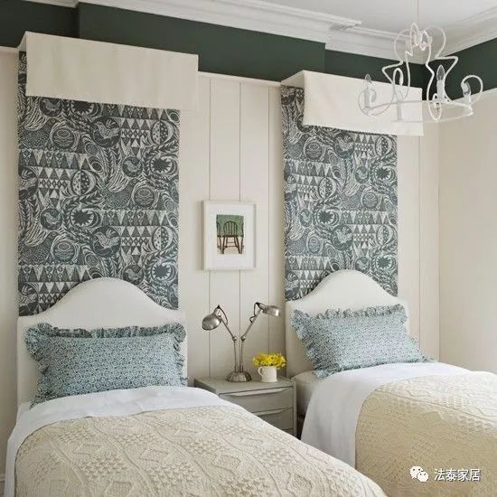 床幔一整套,床帘一体式布置