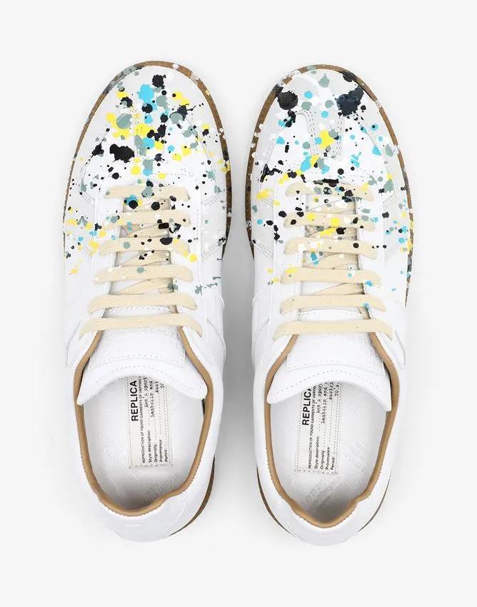 德训鞋奶油蓝白,白百何黑色德训鞋穿搭