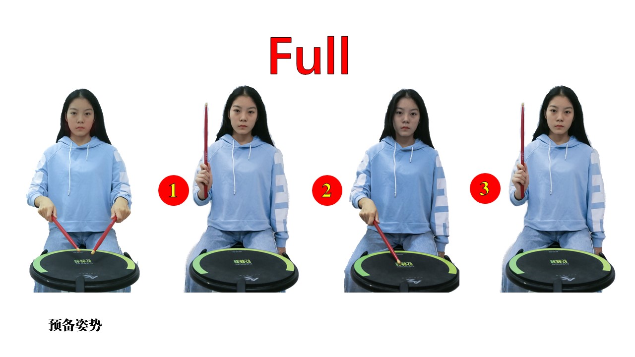 架子鼓的四种击打动作,架子鼓基础打击40式