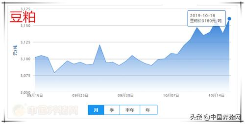 10月下旬生猪价格回落,10月19日猪价跌多涨少