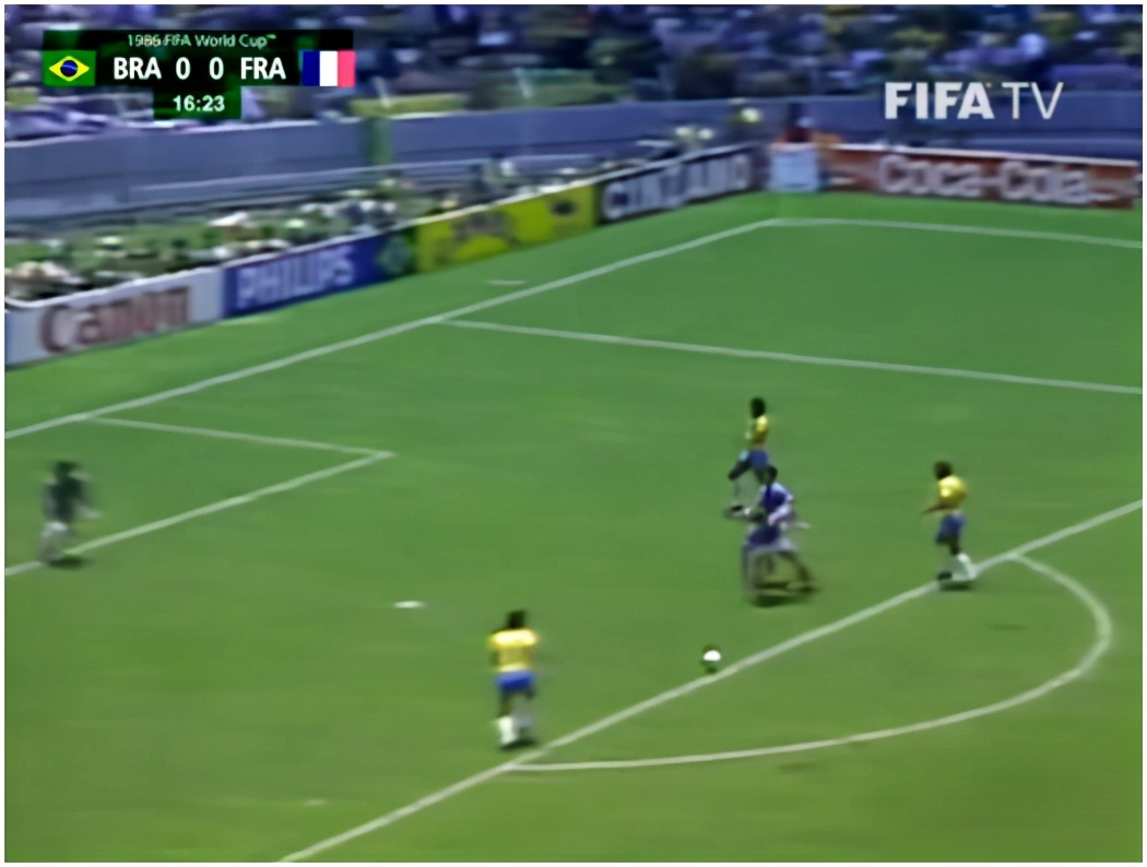 2006世界杯法国vs巴西经典图片,1986法国巴西