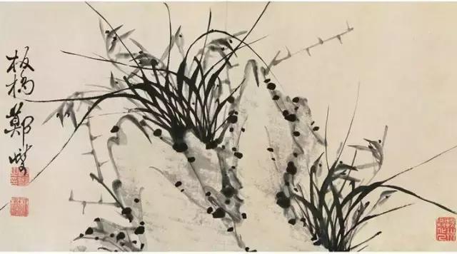 讲解郑板桥兰花画,郑板桥画兰花作品