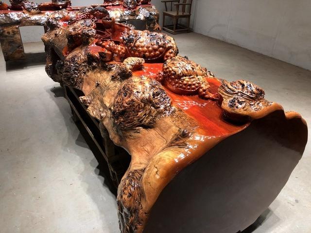 正宗根雕茶桌价格,桂林根雕根艺茶桌