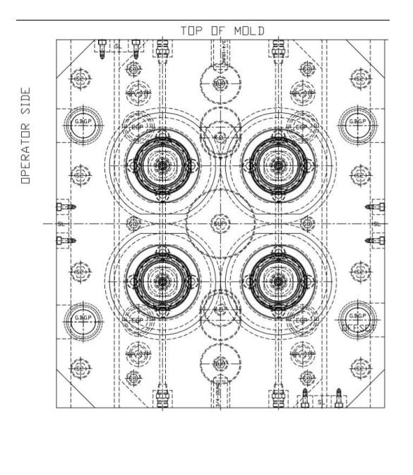 全螺纹瓶盖模具,瓶盖注塑模具的设计明细表