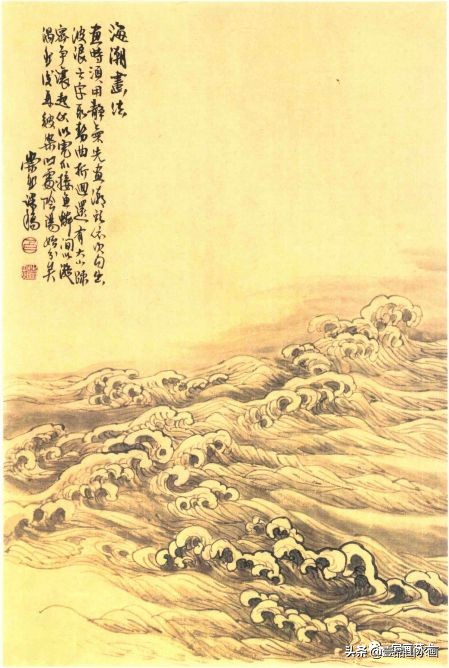 远山近水山水画,山水画的水怎么画