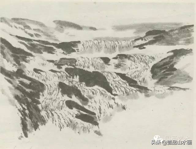 陆俨少画水视频,陆俨少画水