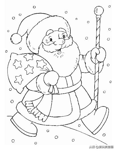 圣诞节简笔画大全图片步骤,彩色圣诞节简笔画图片大全