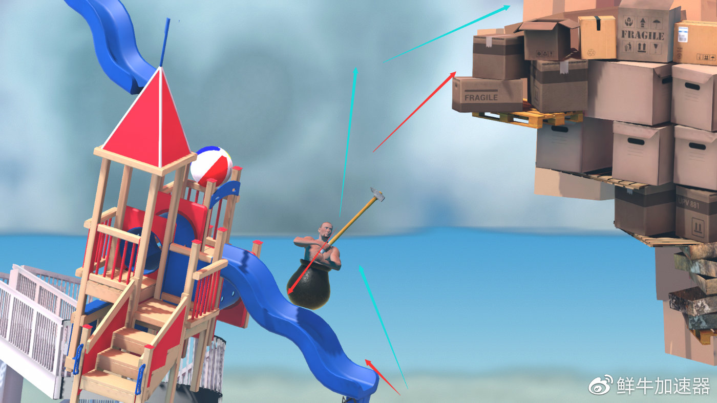 鲜牛加速器教程：《掘地求升》（缸人）手把手教你通关（3）